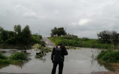 En Salamanca Río Laja alcanza su límite y se activan medidas especiales de protección
