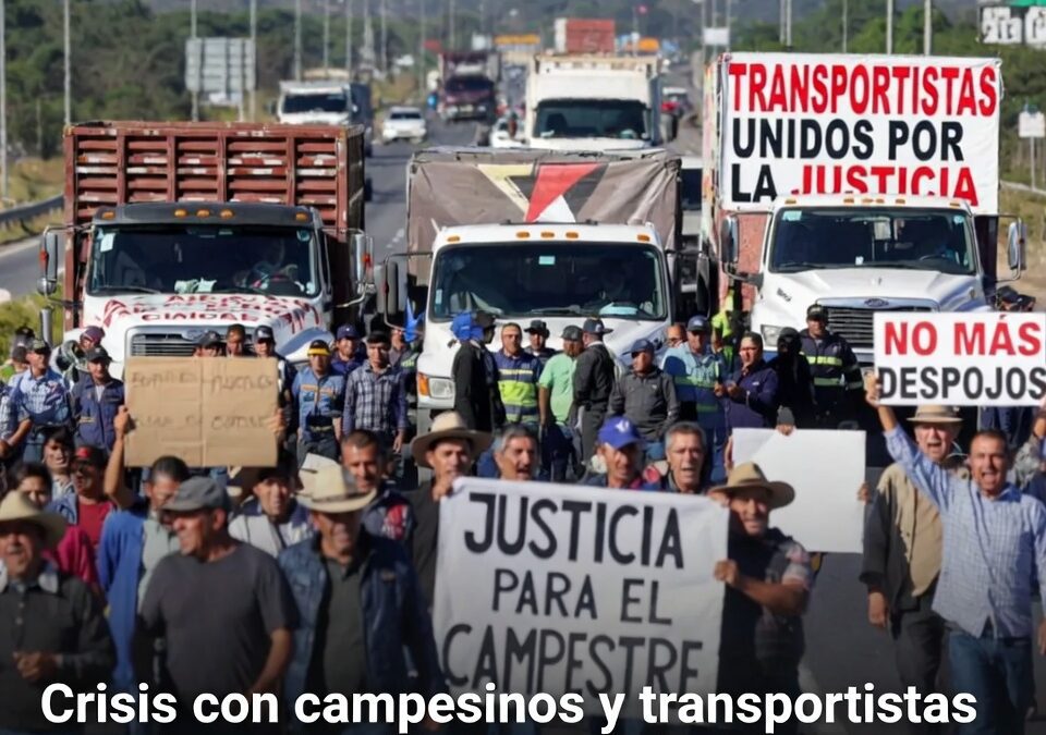Crisis con campesinos y transportistas presiona al gobierno de Sheinbaum y pone a prueba la gobernabilidad