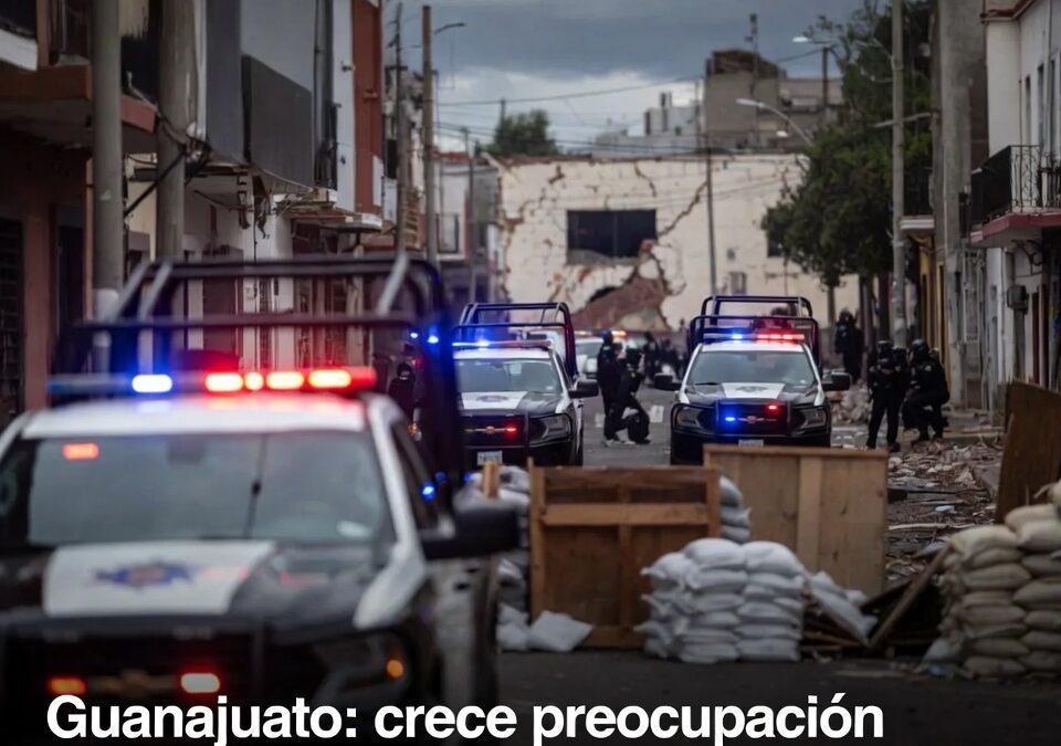 Guanajuato: crece preocupación por asesinatos de policías y ataques a fuerzas de seguridad