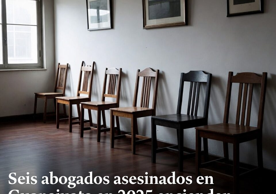 Seis abogados asesinados en Guanajuato en 2025 encienden alarma en el gremio jurídico