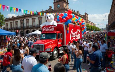 Caravana Coca Cola llega a Guanajuato capital con fiesta y retos viales