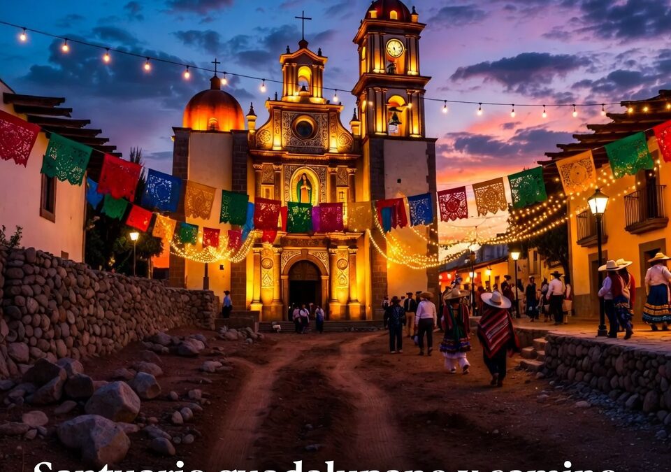 Santuario guadalupano y camino minero se visten de fiesta