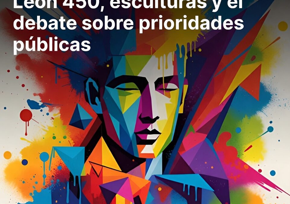 León 450, esculturas y el debate sobre prioridades públicas