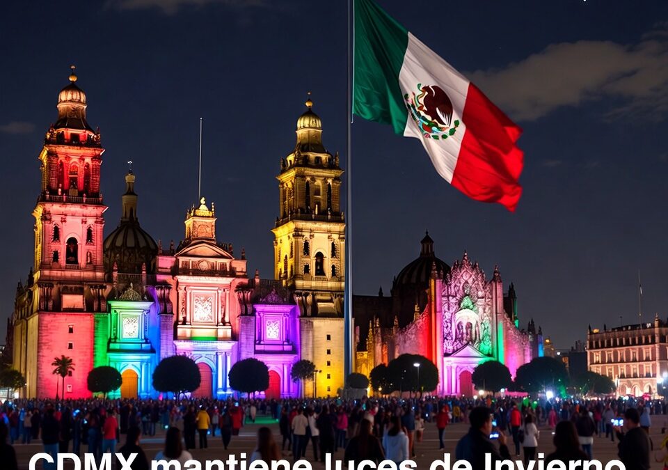 CDMX mantiene Luces de Invierno en el Zócalo este 25