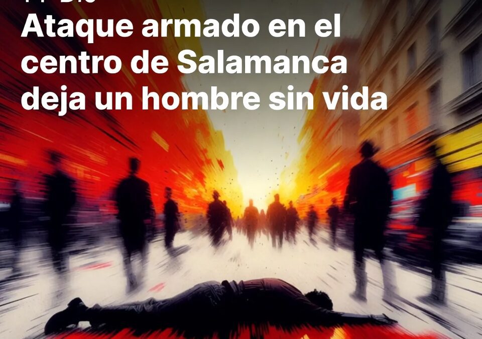 Ataque armado en el centro de Salamanca deja un hombre sin vida