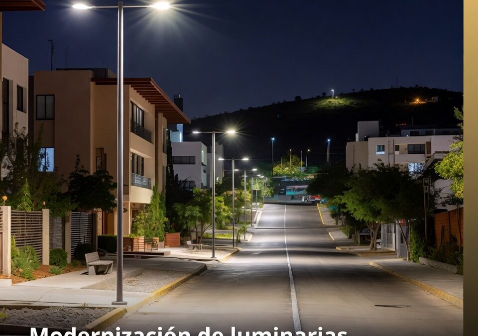 Modernización de luminarias mejora entorno urbano en San Cayetano