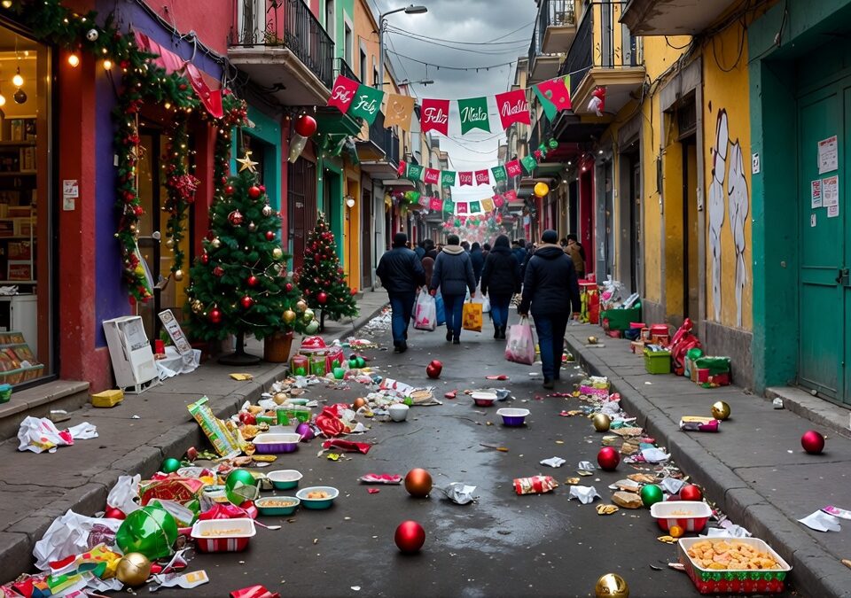Navidad deja más basura y comida desperdiciada en México