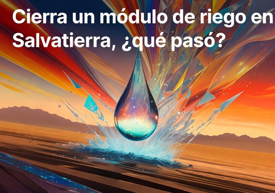 Cierra un módulo de riego en Salvatierra, ¿qué pasó?