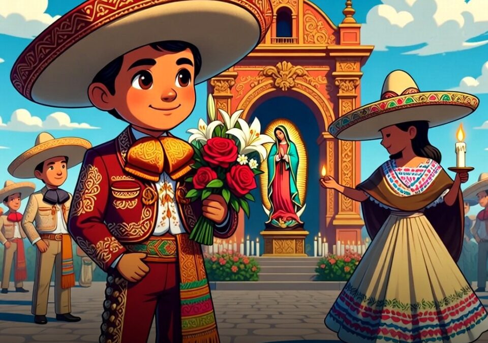 Salamanca honra a la Virgen de Guadalupe con trajes tradicionales