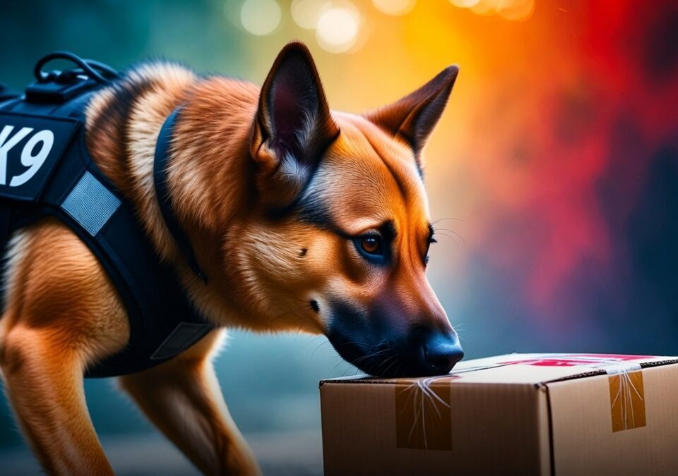 Perro K9 detecta marihuana en paquetería de León