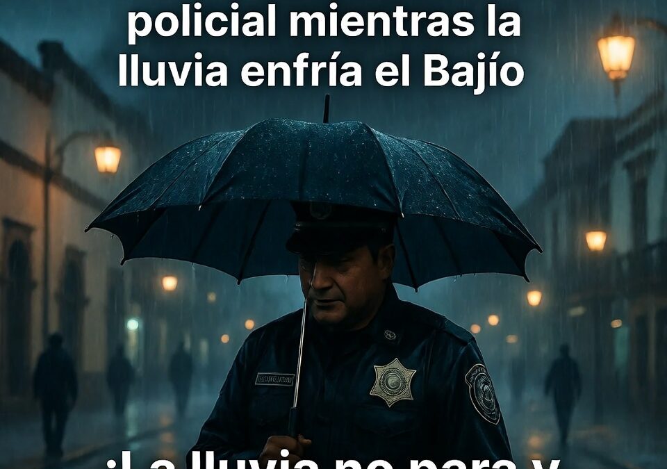 León refuerza presencia policial mientras la lluvia enfría el Bajío