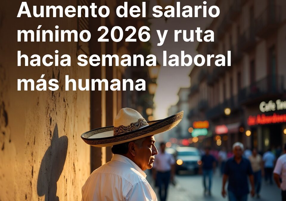 Aumento del salario mínimo 2026 y ruta hacia semana laboral más humana