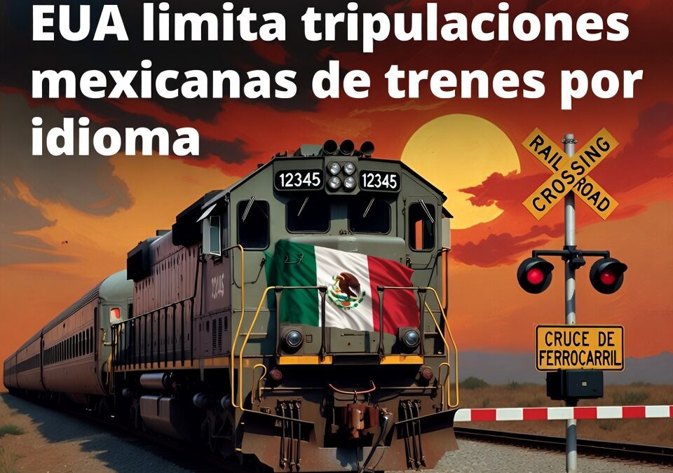 EUA limita tripulaciones mexicanas de trenes por idioma