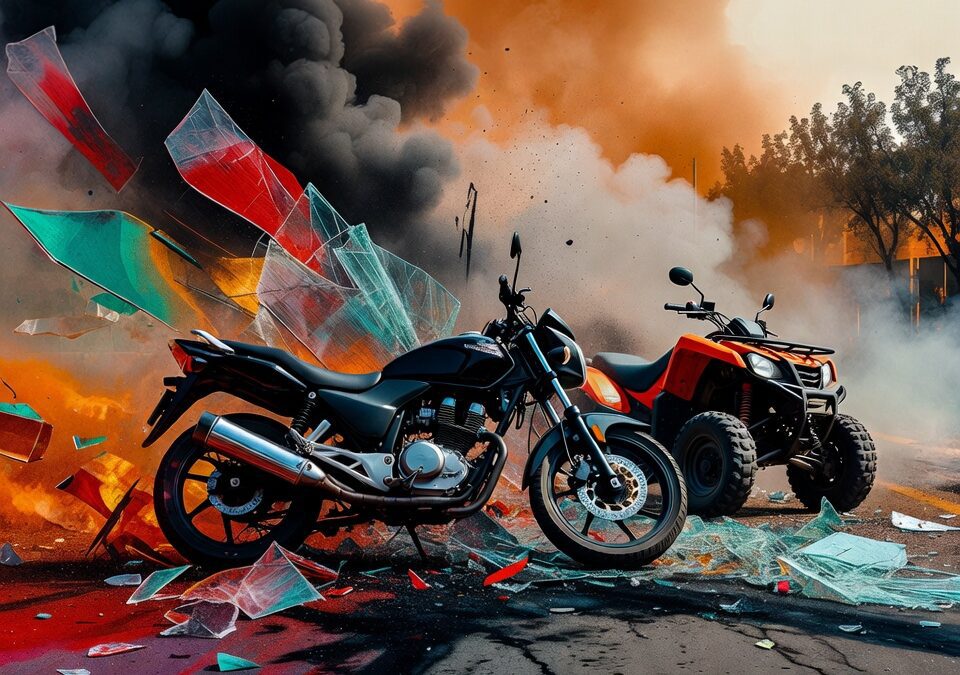 Comonfort: cuatro heridos en accidentes de moto y cuatrimoto