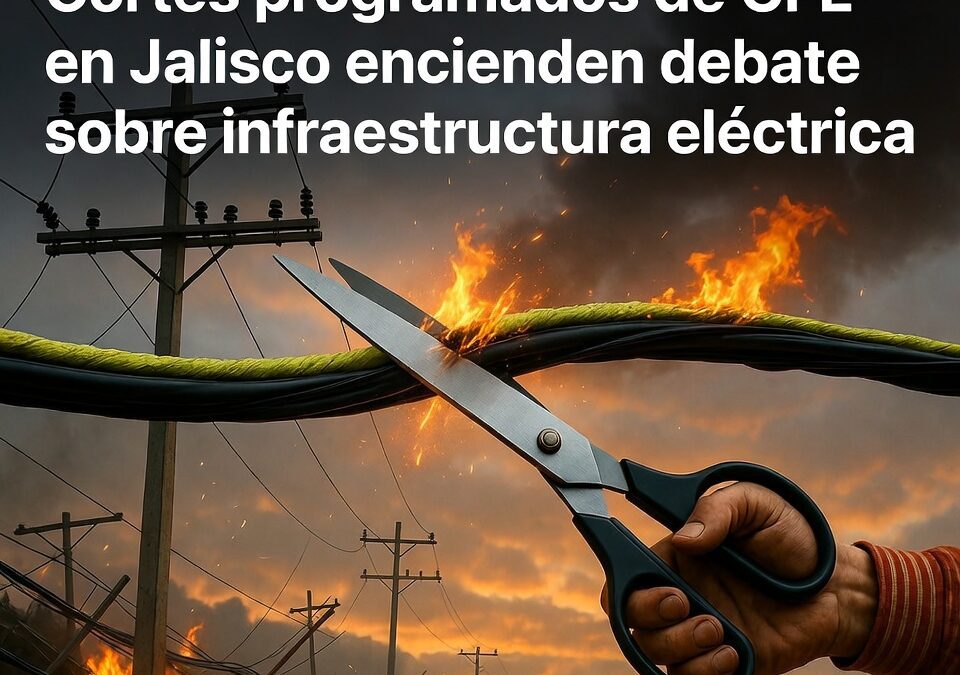 Cortes programados de CFE en Jalisco encienden debate sobre infraestructura eléctrica