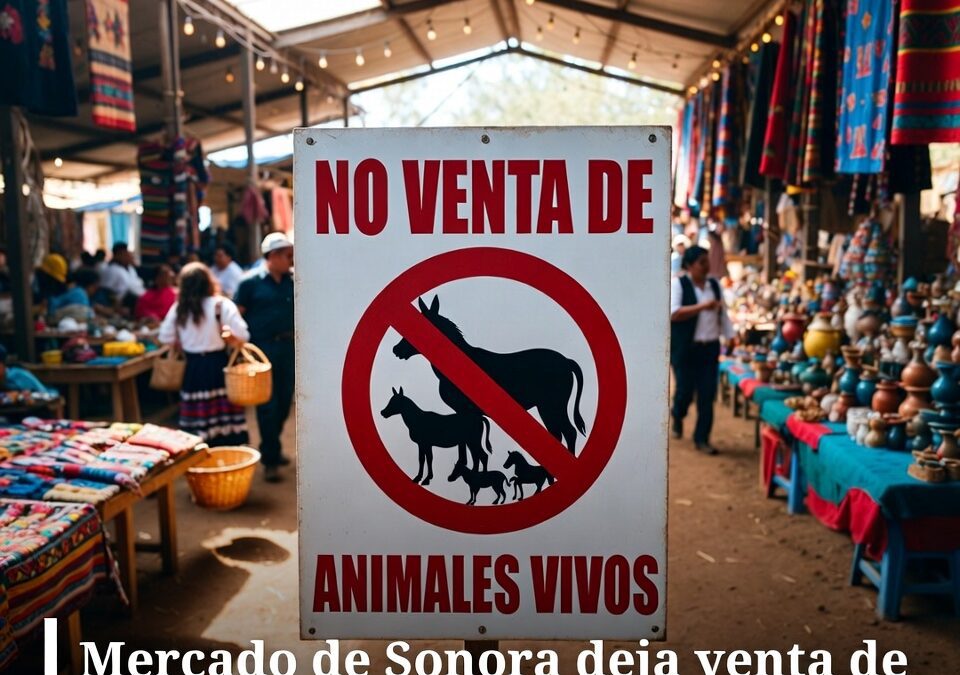 Mercado de Sonora deja venta de animales por orden judicial