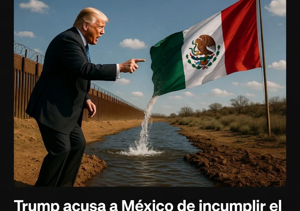 Trump acusa a México de incumplir el tratado de aguas y amenaza con nuevos aranceles
