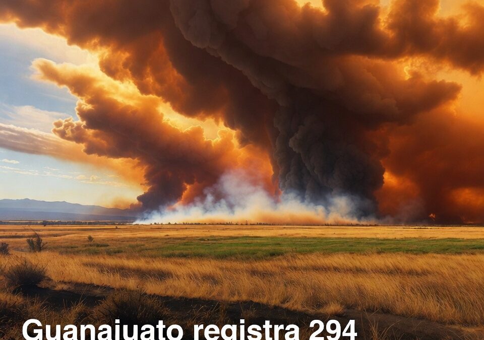 Guanajuato registra 294 incendios de pastizal en 2025