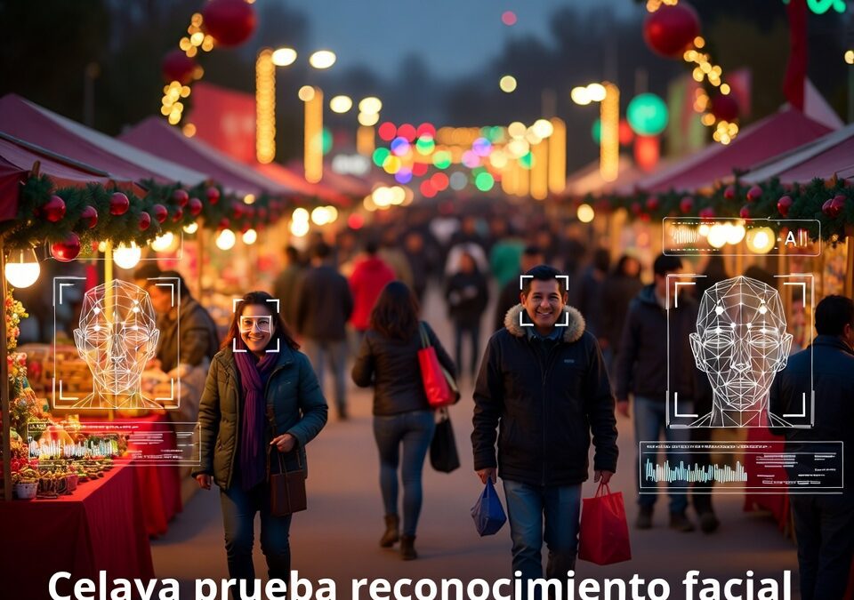 Celaya prueba reconocimiento facial en la Feria de Navidad con enfoque de seguridad familiar