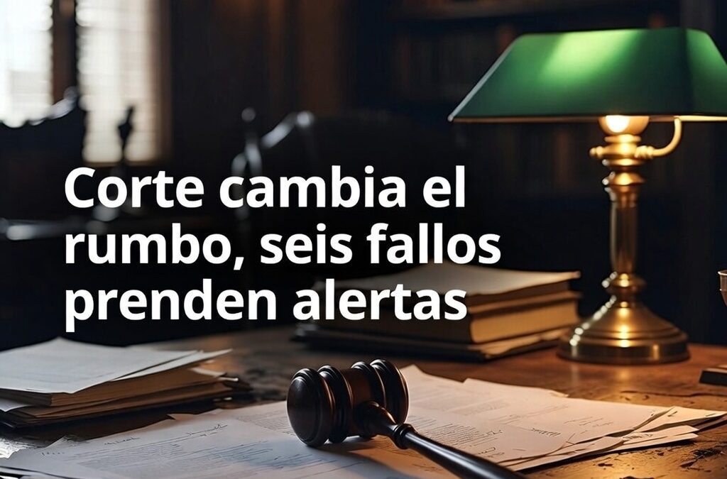 Corte cambia el rumbo, seis fallos prenden alertas