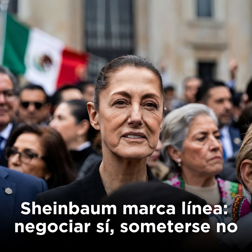 Sheinbaum marca línea: negociar sí, someterse no