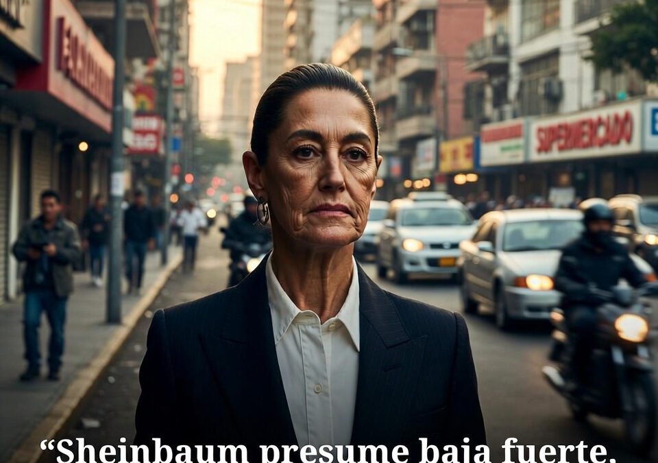 Sheinbaum presume baja fuerte, pero el reto sigue en las calles