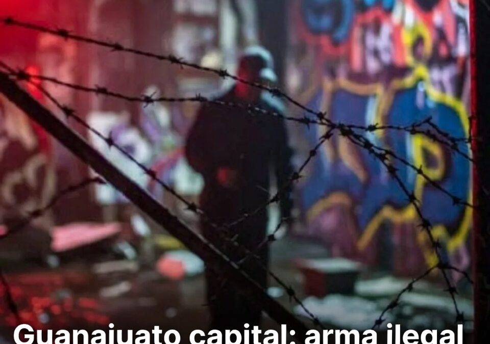 Guanajuato capital: arma ilegal y grafiti, cuatro detenidos