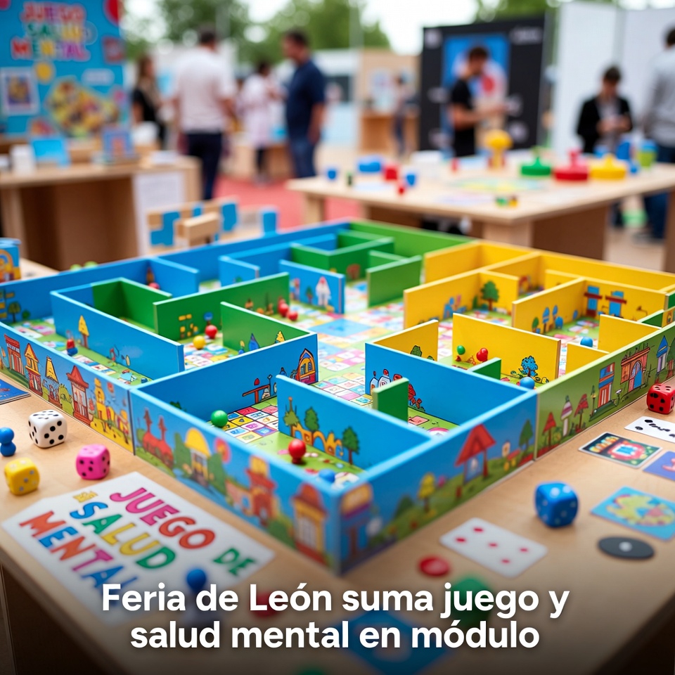 Feria de León suma juego y salud mental en módulo