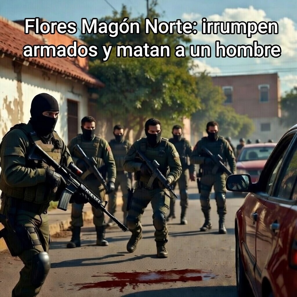 Flores Magón Norte: irrumpen armados y matan a un hombre