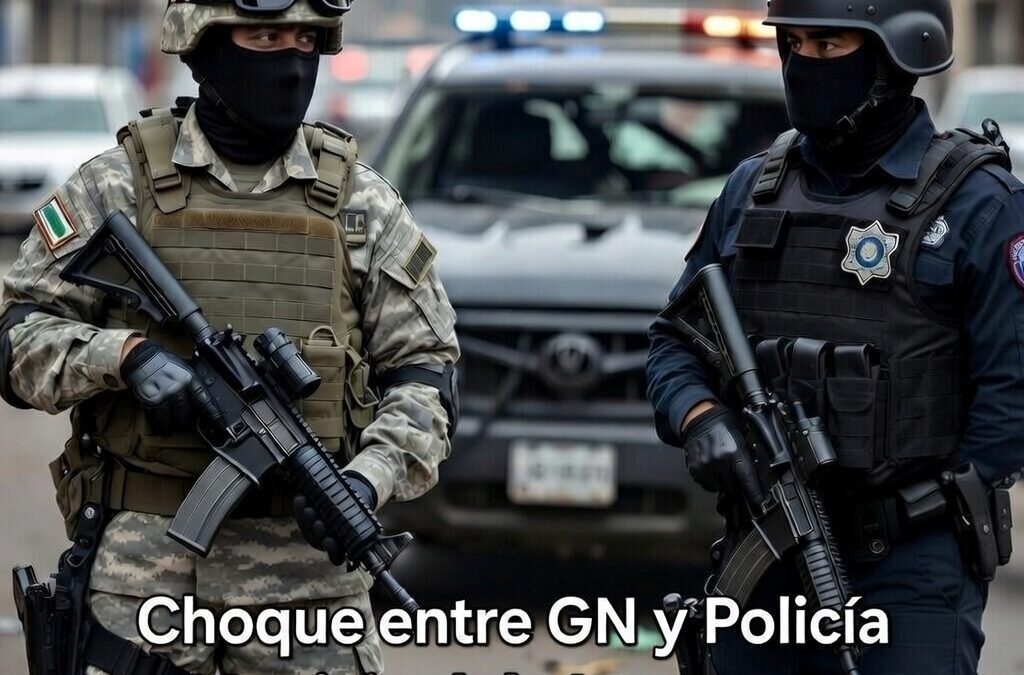 Choque entre GN y Policía Municipal de Irapuato: dos agentes heridos