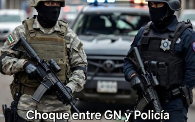 Choque entre GN y Policía Municipal de Irapuato: dos agentes heridos