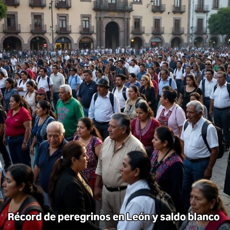 León reporta afluencia record de peregrinos y saldo blanco