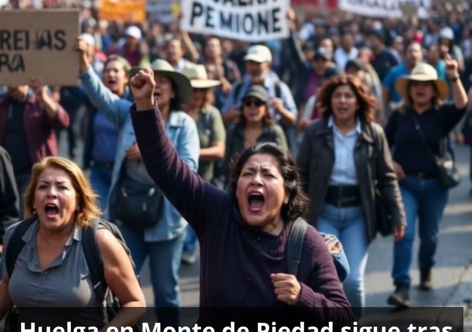 Huelga en Monte de Piedad sigue tras cinco reuniones fallidas