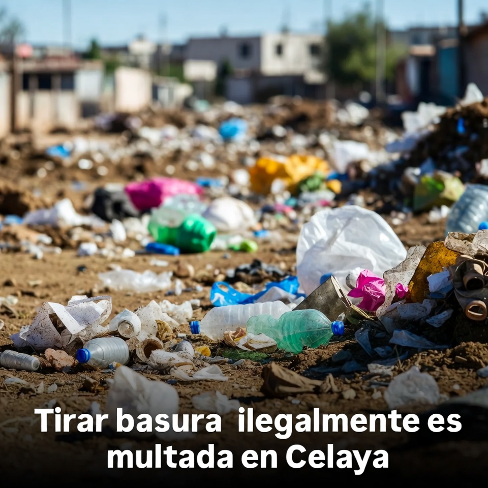 Celaya aplica multas por tirar basura en la calle