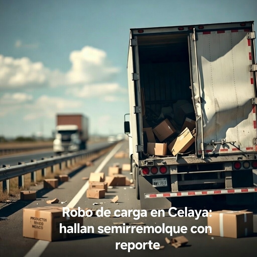 Robo de carga en Celaya: hallan semirremolque con reporte