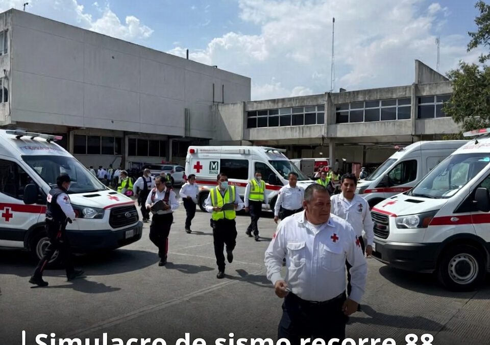 Simulacro de sismo recorre 88 unidades del IMSS en Guanajuato