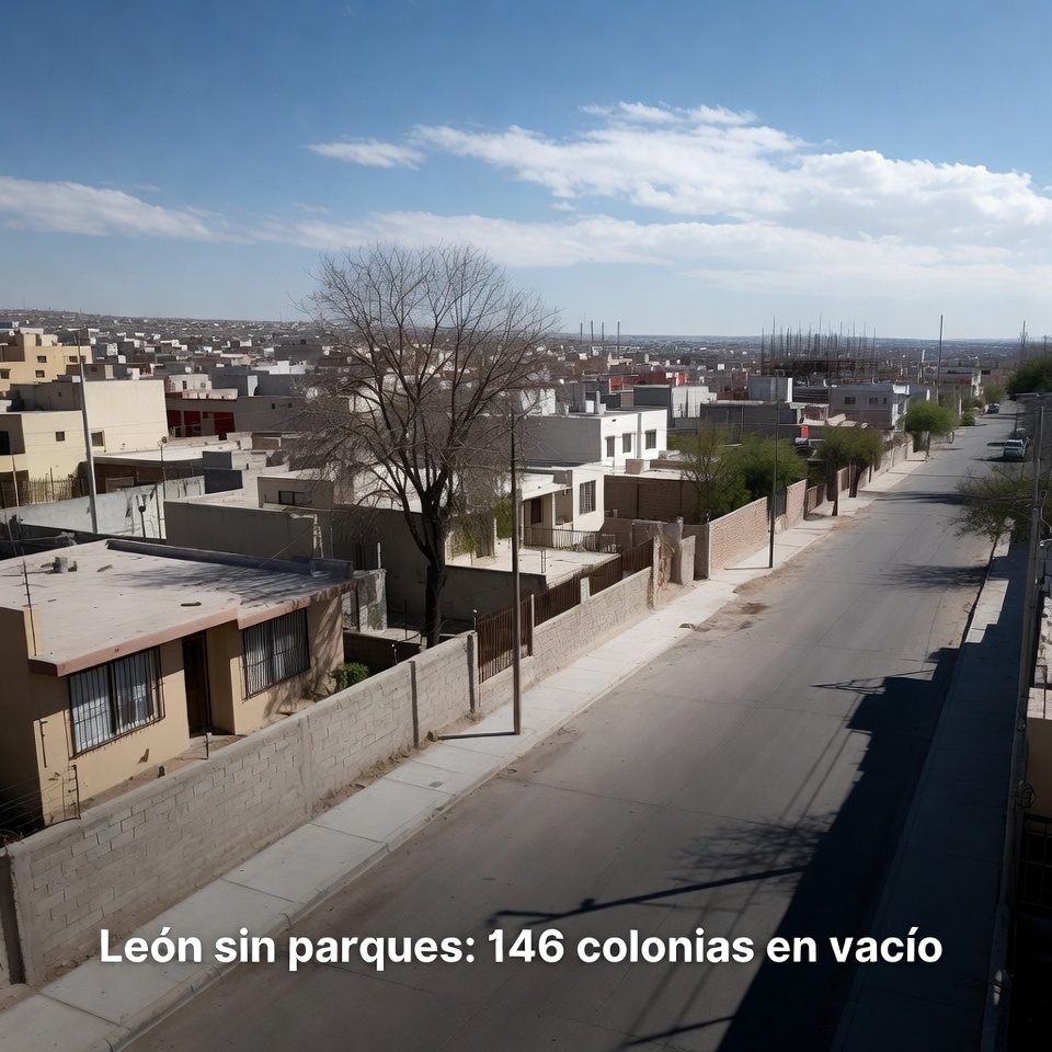 Leon: 146 colonias sin parques y crece la deuda social