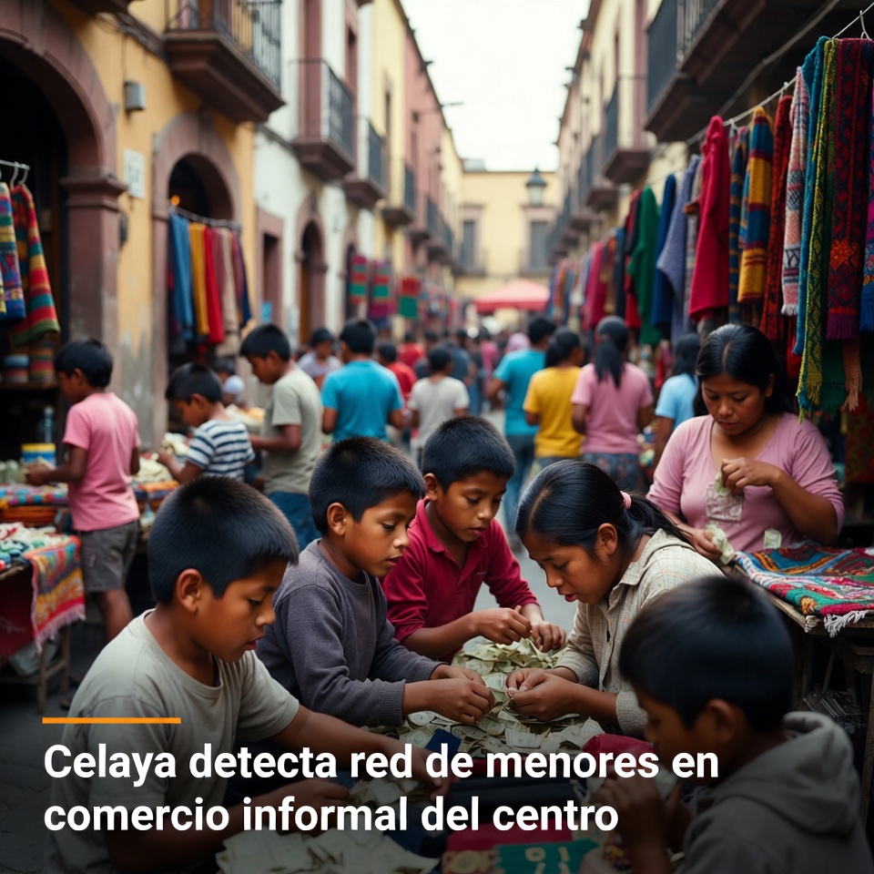 Celaya detecta red de menores en comercio informal del centro