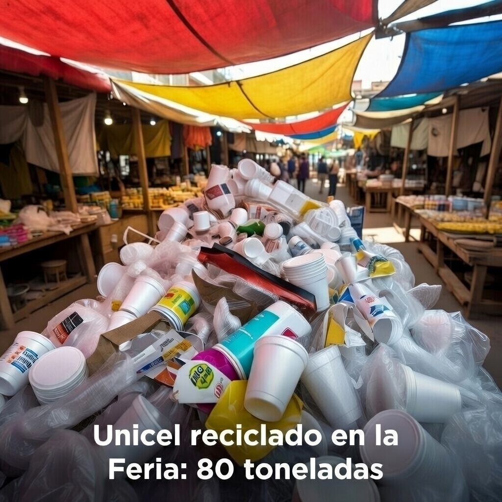 Feria de Leon recicla unicel y reporta 80 toneladas