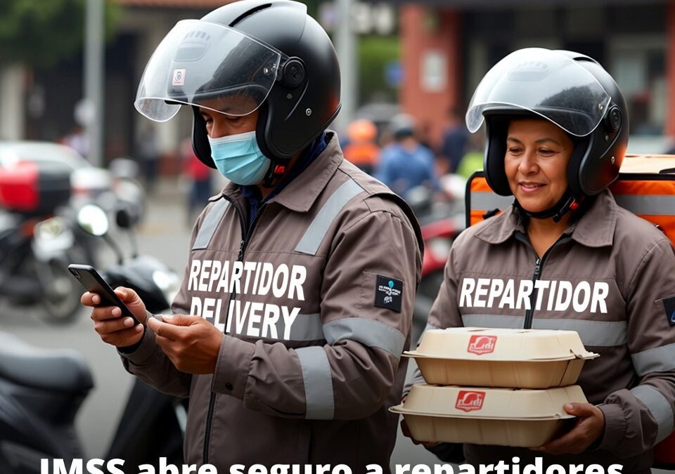 IMSS abre seguro a repartidores y choferes de apps: qué cambia