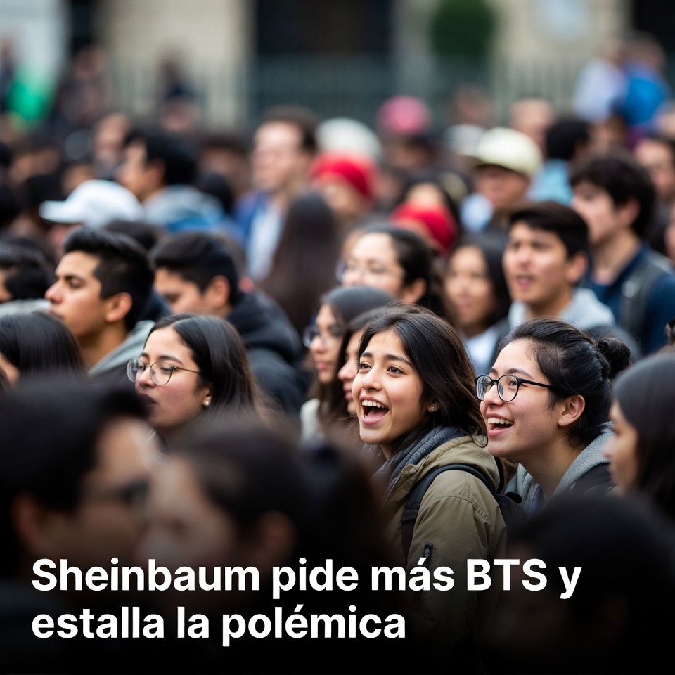 Sheinbaum pide mas conciertos de BTS en Mexico