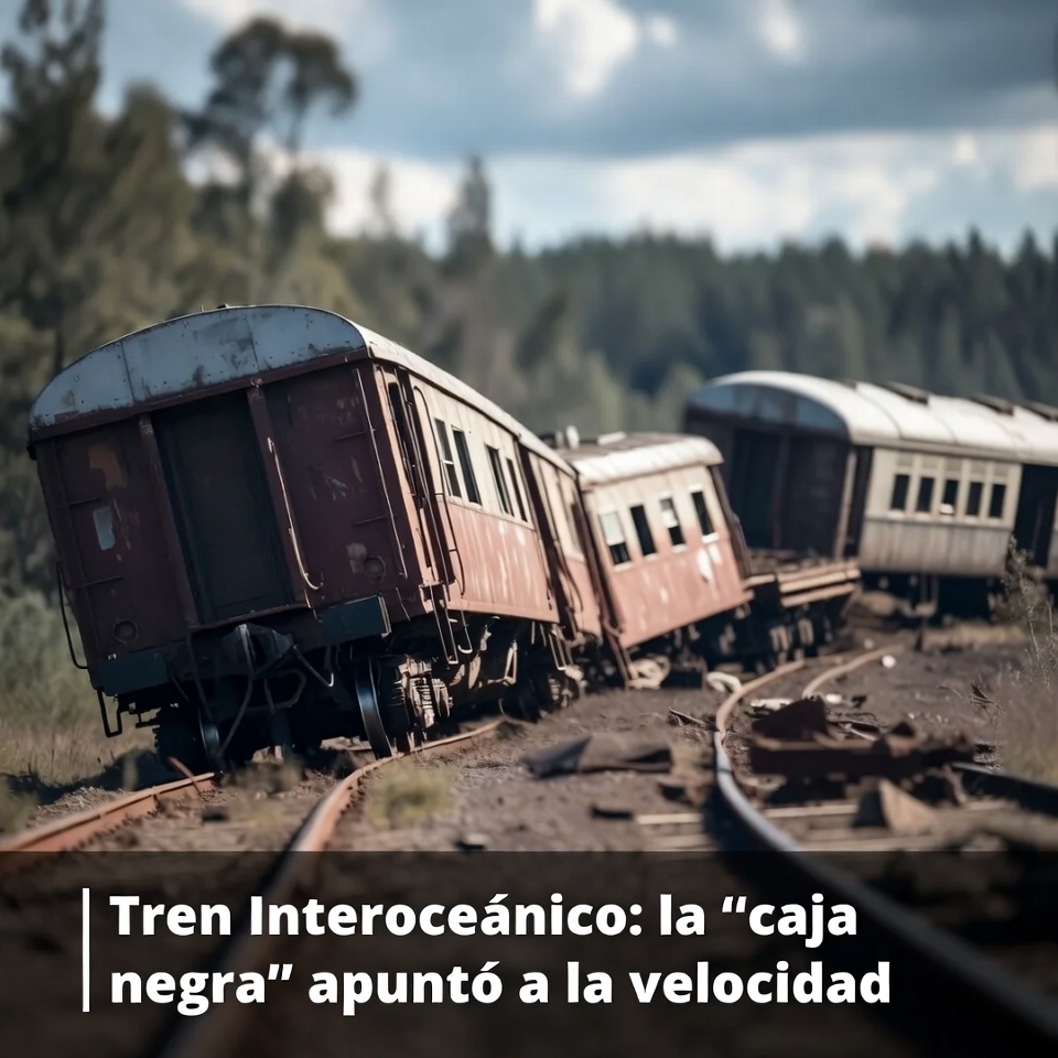Tren Interoceánico: la “caja negra” apuntó a la velocidad