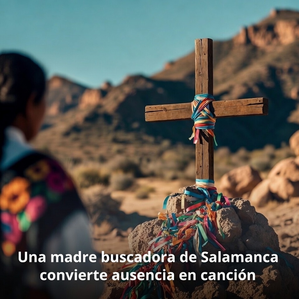 Madre buscadora de Salamanca convierte ausencia en cancion