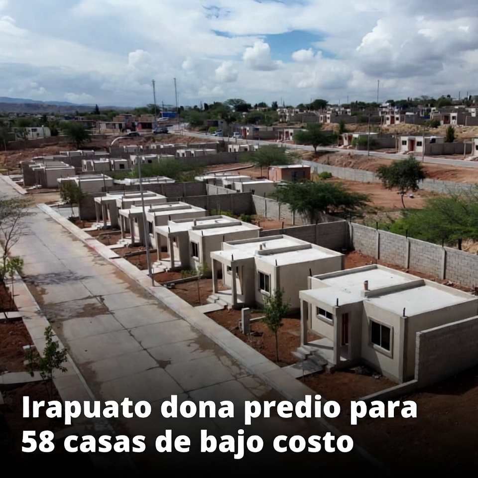 Irapuato dona predio para 58 casas de bajo costo