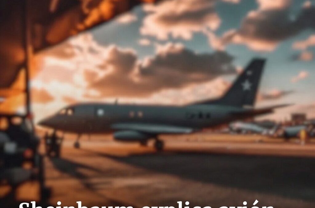 Sheinbaum explica avión de EU, era capacitación