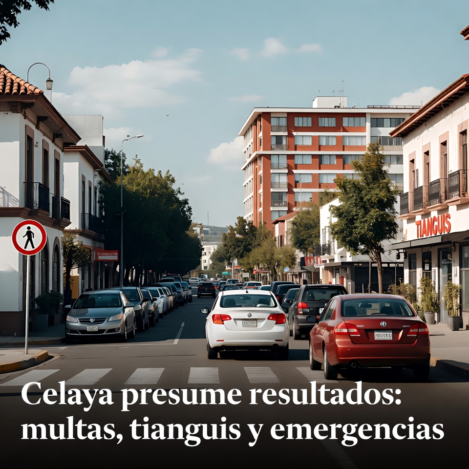 Celaya presume resultados: multas, tianguis y emergencias