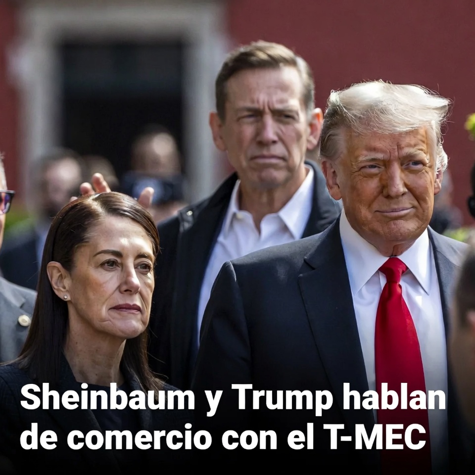 Sheinbaum y Trump hablan de comercio con el T-MEC cerca