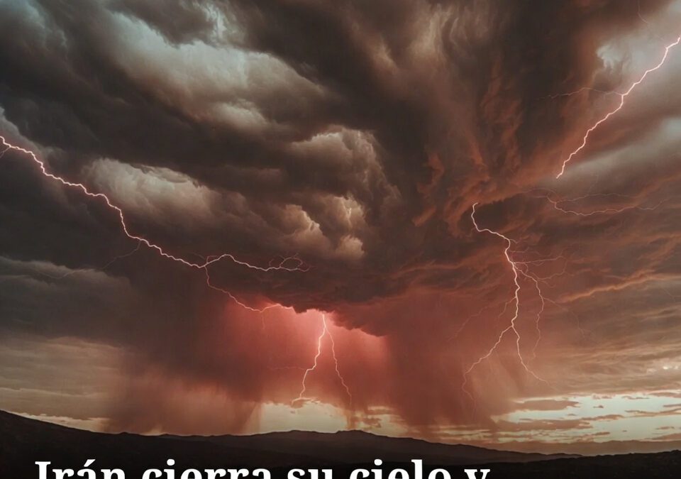 Irán cierra su cielo y sube la tensión regional