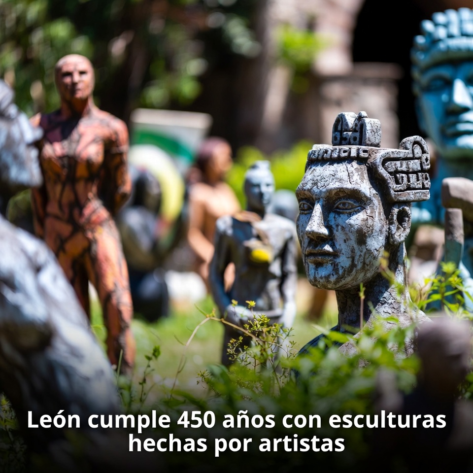 León cumple 450 años con esculturas hechas por artistas