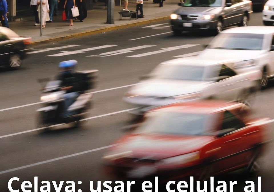 Celaya: usar el celular al volante ya tiene cifra